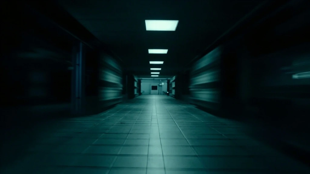 Desaturated teal-toned data center corridor suggesting the scale of inference infrastructure
